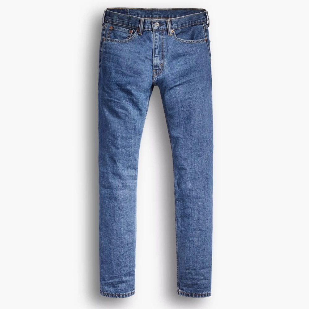 NWT LEVI’S Men's 505™ Straight Regular Fit Jeans, 30W 30L, Medium Stonewash - Picture 4 of 5